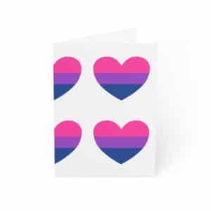 Bisexual Heart Greeting Cards (1, 10, 30, and 50pcs)