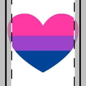 Bisexual Heart Custom Shape Magnets