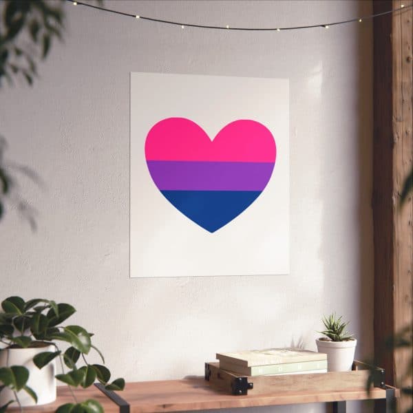 Bisexual Heart Matte Vertical Posters - Image 86