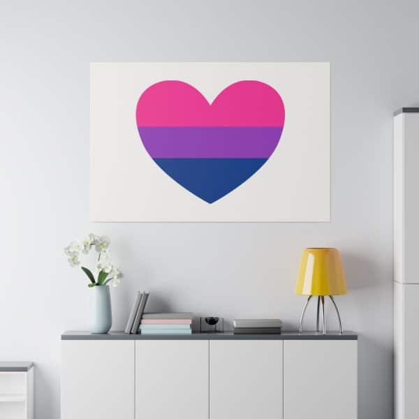 Bisexual Heart Matte Canvas, Stretched, 0.75" - Image 40