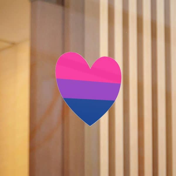Bisexual Heart Die-Cut Stickers, (DTF) - Image 24