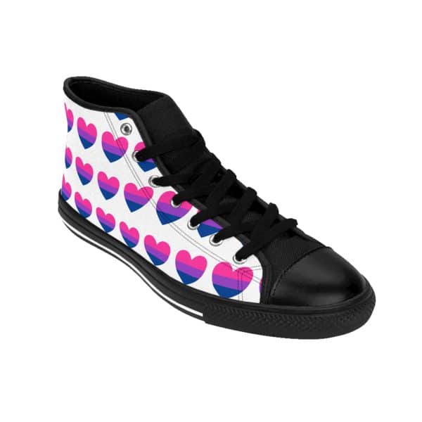 Bisexual Heart Men's Classic Sneakers - Image 9