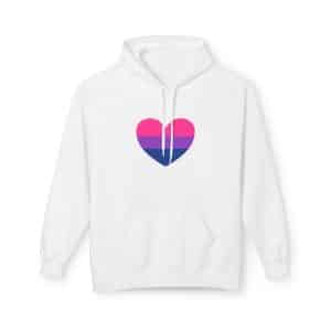 Bisexual Heart Unisex Midweight Softstyle Fleece Hoodie