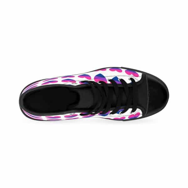Bisexual Heart Men's Classic Sneakers - Image 3