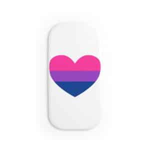 Bisexual Heart Phone Click-On Grip