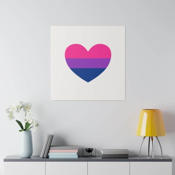 Bisexual Heart Matte Canvas, Stretched, 0.75" - Image 88