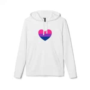 Bisexual Heart adidas Unisex Fleece Hoodie