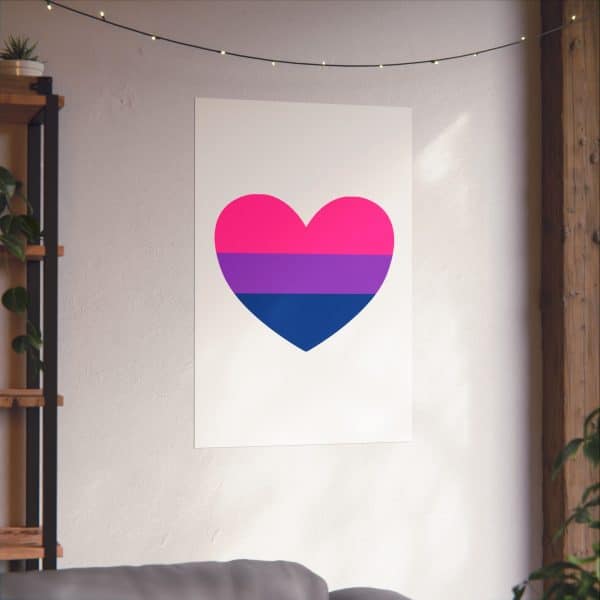 Bisexual Heart Matte Vertical Posters - Image 6