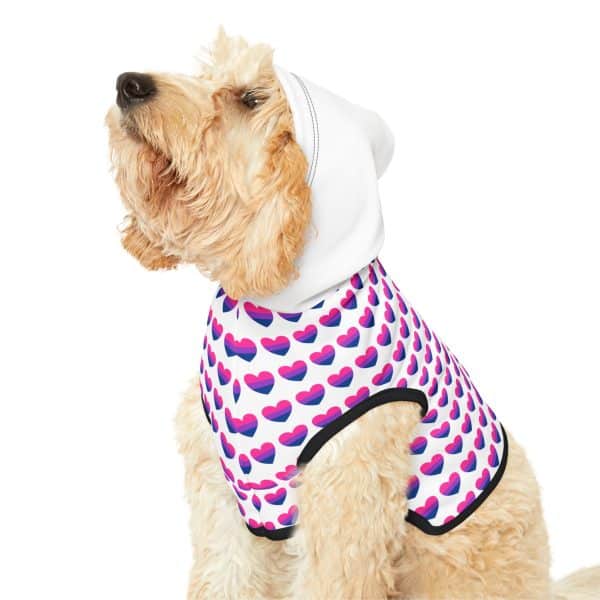Bisexual Heart Pet Hoodie - Image 7