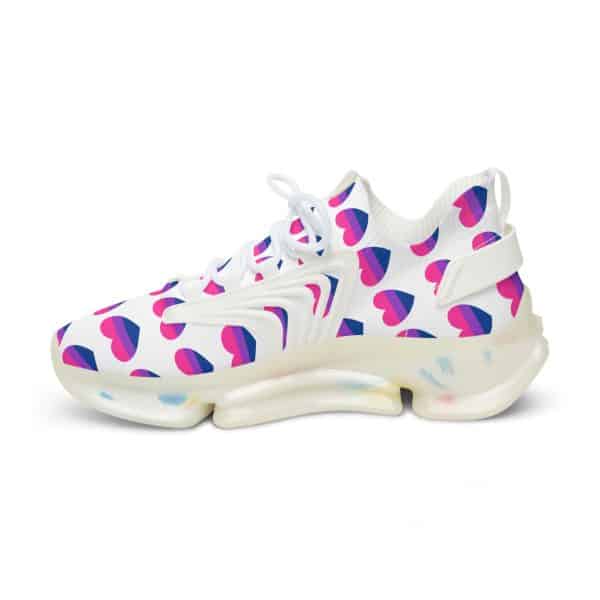 Bisexual Heart Men's Mesh Sneakers - Image 16