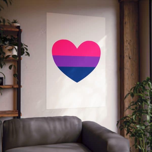 Bisexual Heart Matte Vertical Posters - Image 302