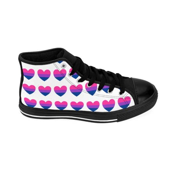 Bisexual Heart Men's Classic Sneakers - Image 7