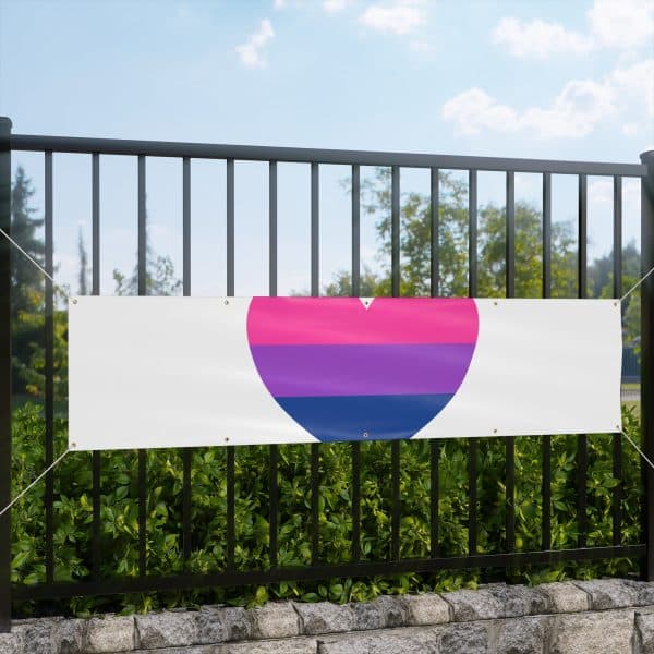 Bisexual Heart Matte Banner - Image 17