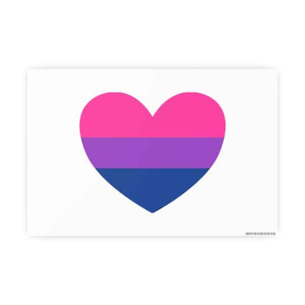 Bisexual Heart Photo Art Paper Posters - Image 4