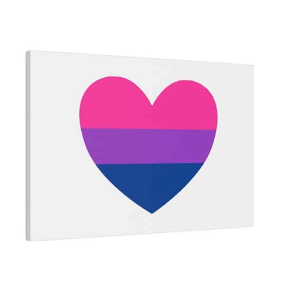 Bisexual Heart Matte Canvas, Stretched, 0.75" - Image 98