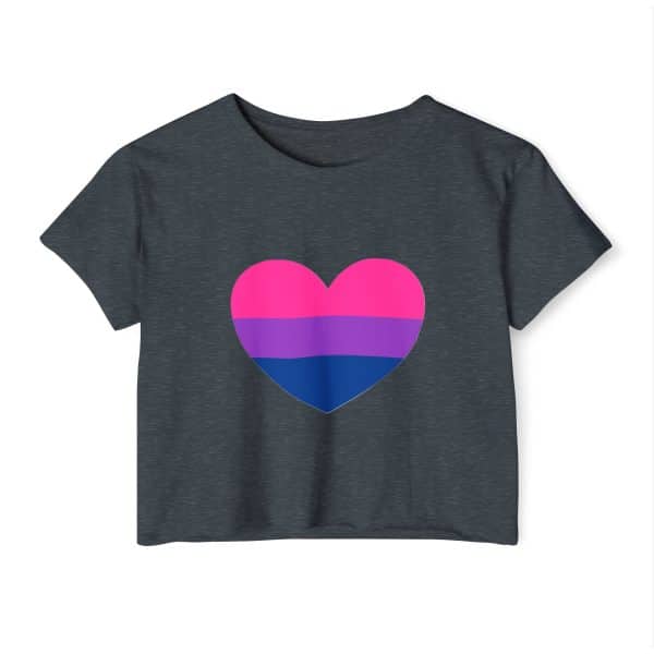 Bisexual Heart Women's Festival Crop Top - Image 31