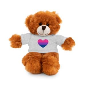 Bisexual Heart Stuffed Animals with Tee