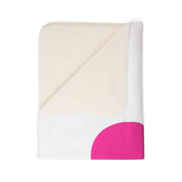 Bisexual Heart Fleece Sherpa Blanket - Image 4