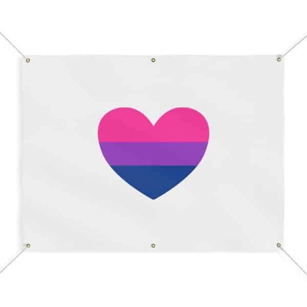 Bisexual Heart Matte Banner - Image 4