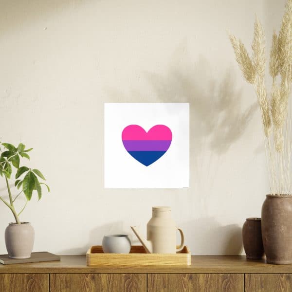 Bisexual Heart Photo Art Paper Posters - Image 57