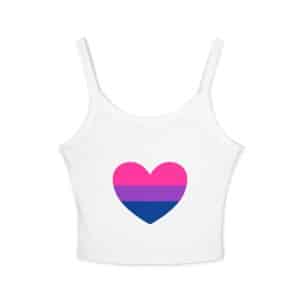 Bisexual Heart Women's Spaghetti Strap Tank Top