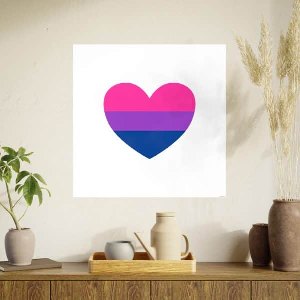 Bisexual Heart Photo Art Paper Posters - Image 114