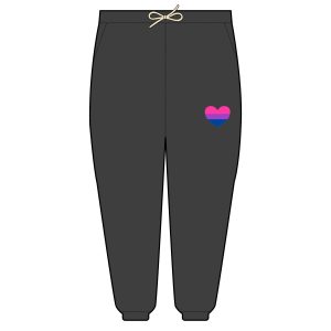 Bisexual Heart Unisex Garment-Dyed Lightweight Fleece Sweatpants