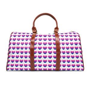 Bisexual Heart Waterproof Travel Bag