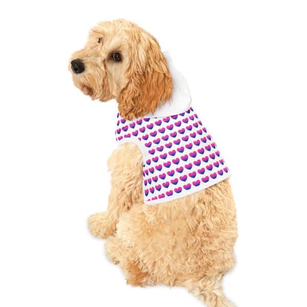 Bisexual Heart Pet Hoodie - Image 13