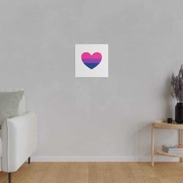 Bisexual Heart Matte Canvas, Stretched, 0.75" - Image 83