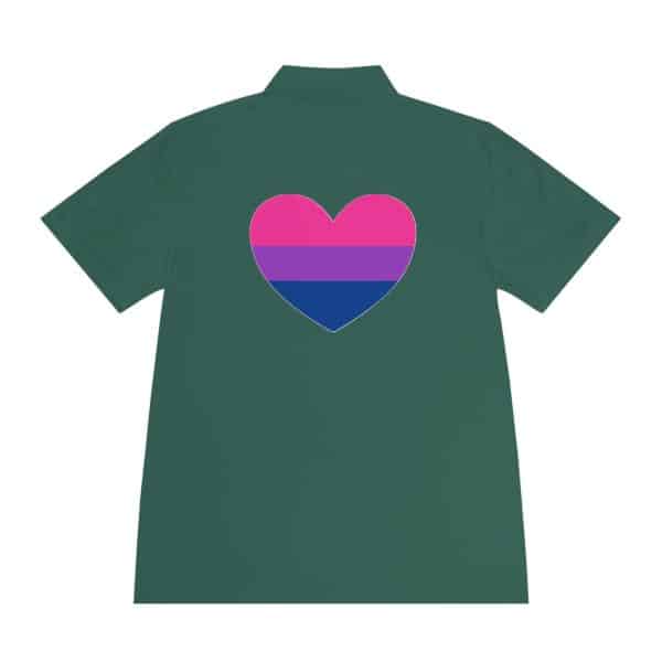 Bisexual Heart Men's Sport Polo Shirt - Image 23