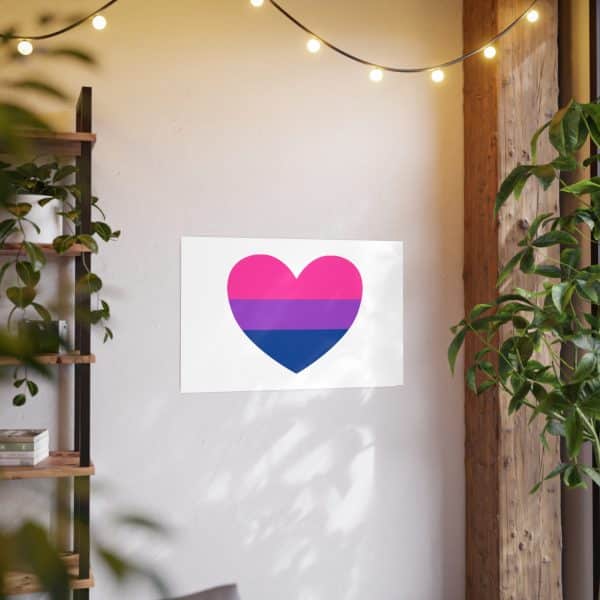 Bisexual Heart Photo Art Paper Posters - Image 137