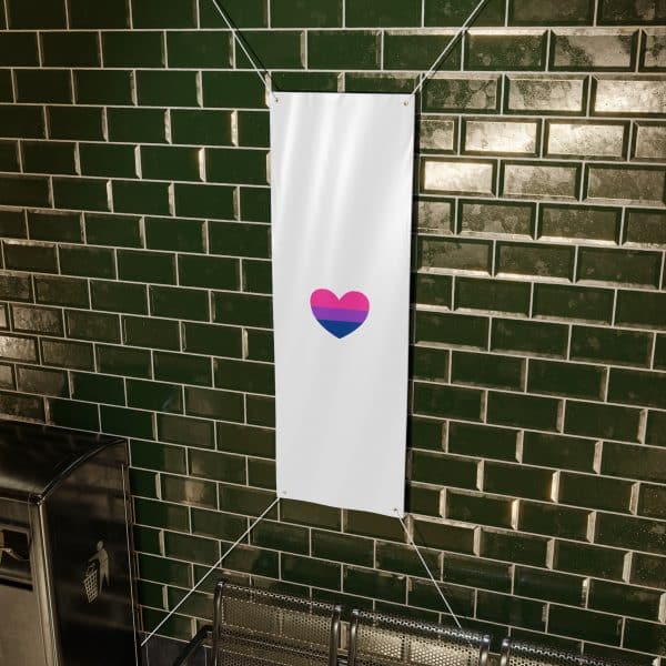 Bisexual Heart Matte Banner - Image 29