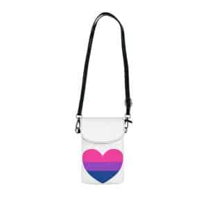 Bisexual Heart Small Cell Phone Wallet