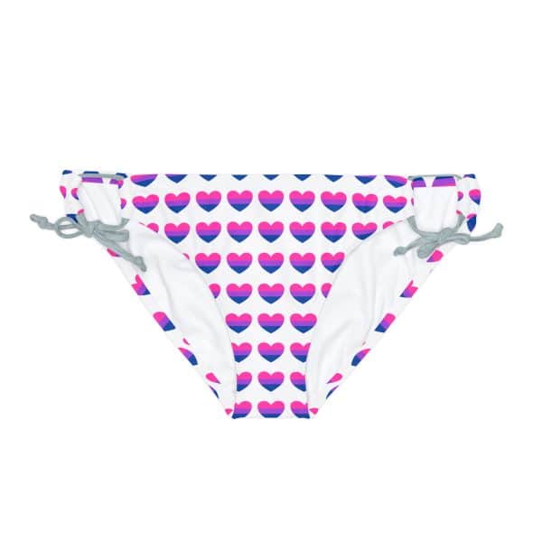 Bisexual Heart Loop Tie Side Bikini Bottom (AOP) - Image 17