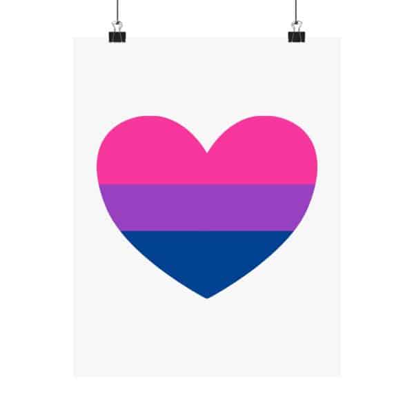 Bisexual Heart Matte Vertical Posters - Image 9