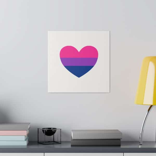 Bisexual Heart Matte Canvas, Stretched, 0.75" - Image 153