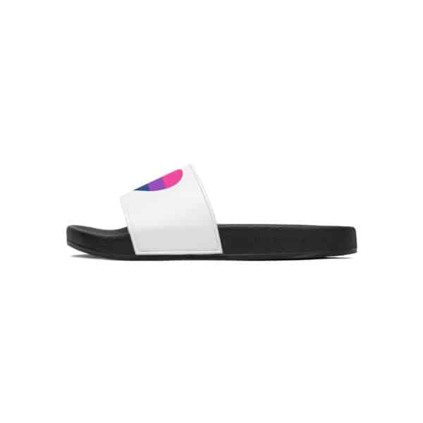 Bisexual Heart Men's Slide Sandals - Image 15