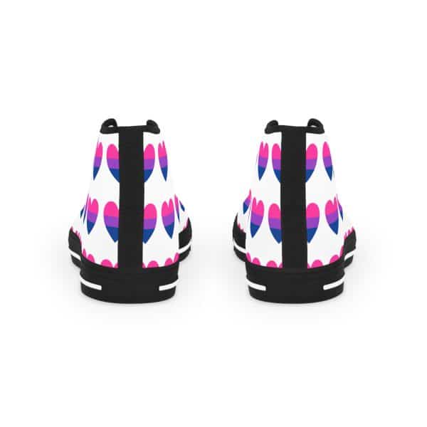 Bisexual Heart Men's High Top Sneakers - Image 3
