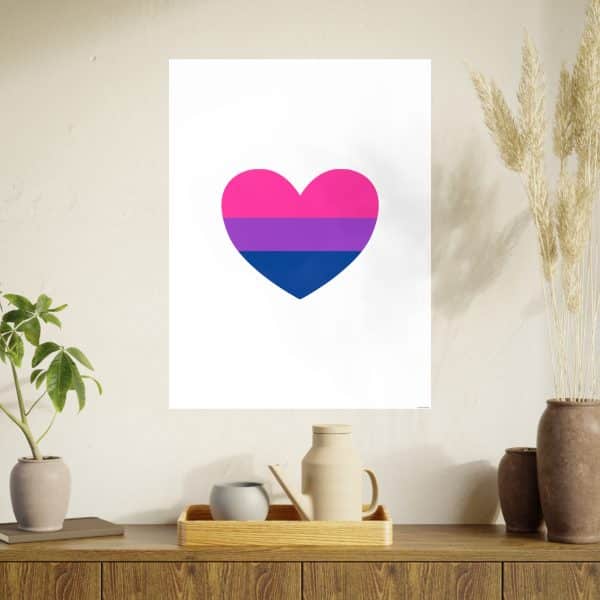 Bisexual Heart Photo Art Paper Posters - Image 96