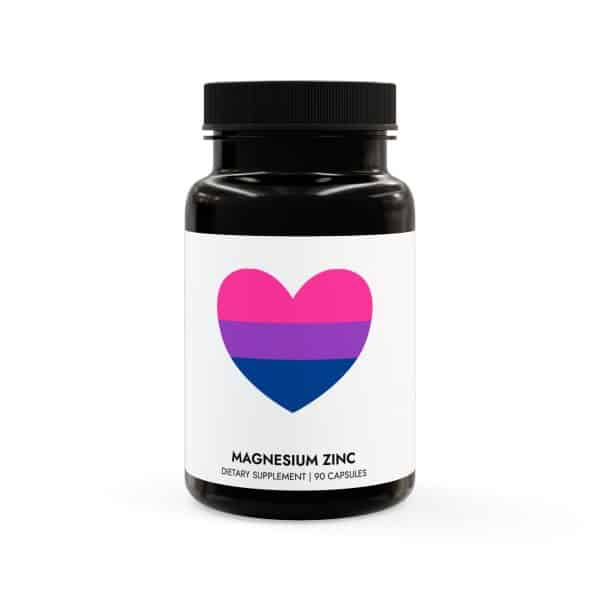 Bisexual Heart Magnesium Zinc Supplement (90 Capsules)