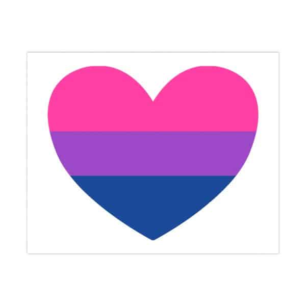 Bisexual Heart Matte Posters - Image 31