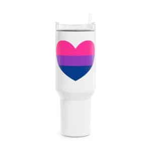 Bisexual Heart Tumbler, 40oz