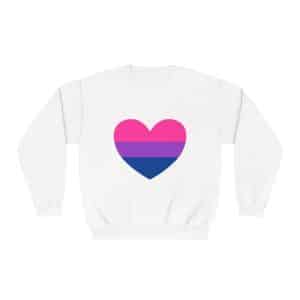 Bisexual Heart Unisex NuBlend® Crewneck Sweatshirt