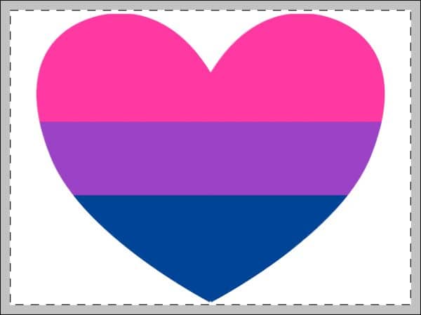 Bisexual Heart Framed Poster, Multi-Color - Image 3