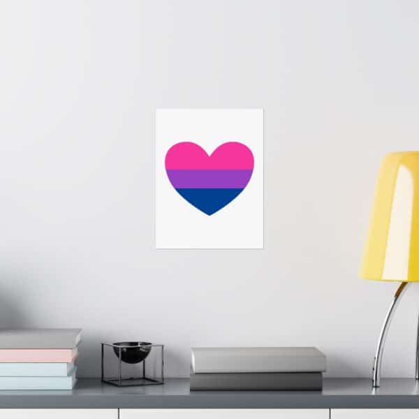 Bisexual Heart Matte Vertical Posters - Image 128