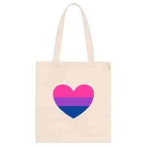 Bisexual Heart Tote Bag