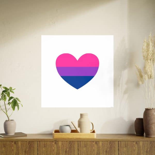 Bisexual Heart Photo Art Paper Posters - Image 117