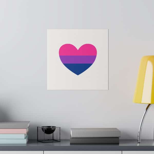 Bisexual Heart Matte Canvas, Stretched, 0.75" - Image 150