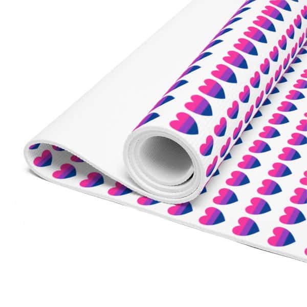 Bisexual Heart Foam Yoga Mat - Image 3